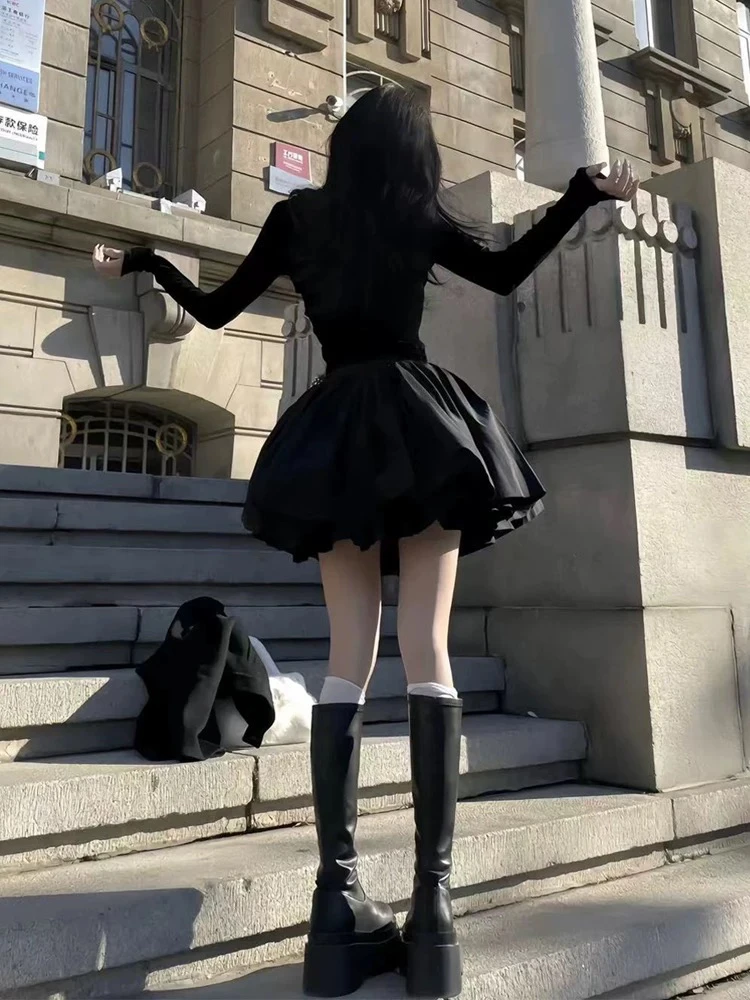 赫本风显瘦蓬蓬连衣裙秋冬（no 退 no 换）