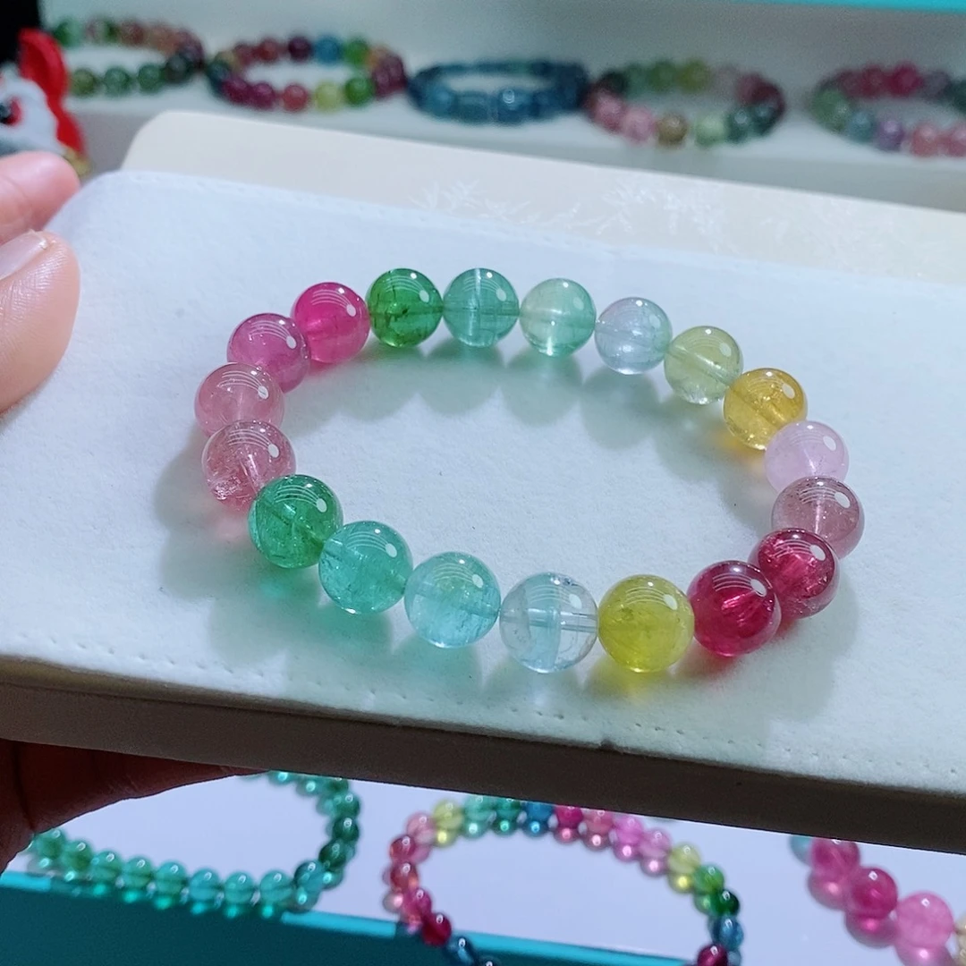 碧玺手链未镶嵌10.8mm左右