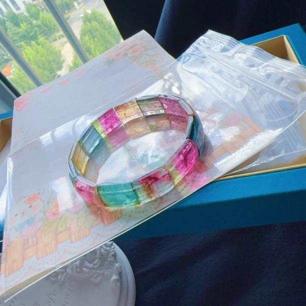 上新～ 纯天然西瓜碧玺手牌 西瓜碧玺手链