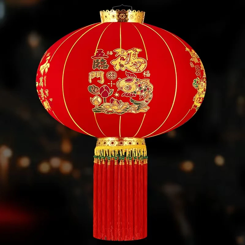 春节大红灯笼大门口一对2025传统中国风阳台户外装饰过年新年挂饰