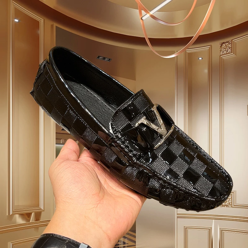 酷奇珀蒂豆豆鞋男一脚蹬欧货男鞋夏季薄款透气商务套脚男士休闲