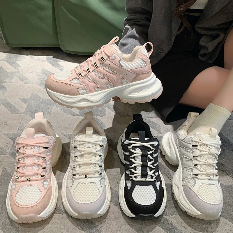 2024秋冬新品潮流时尚百搭厚底老爹鞋GC5350