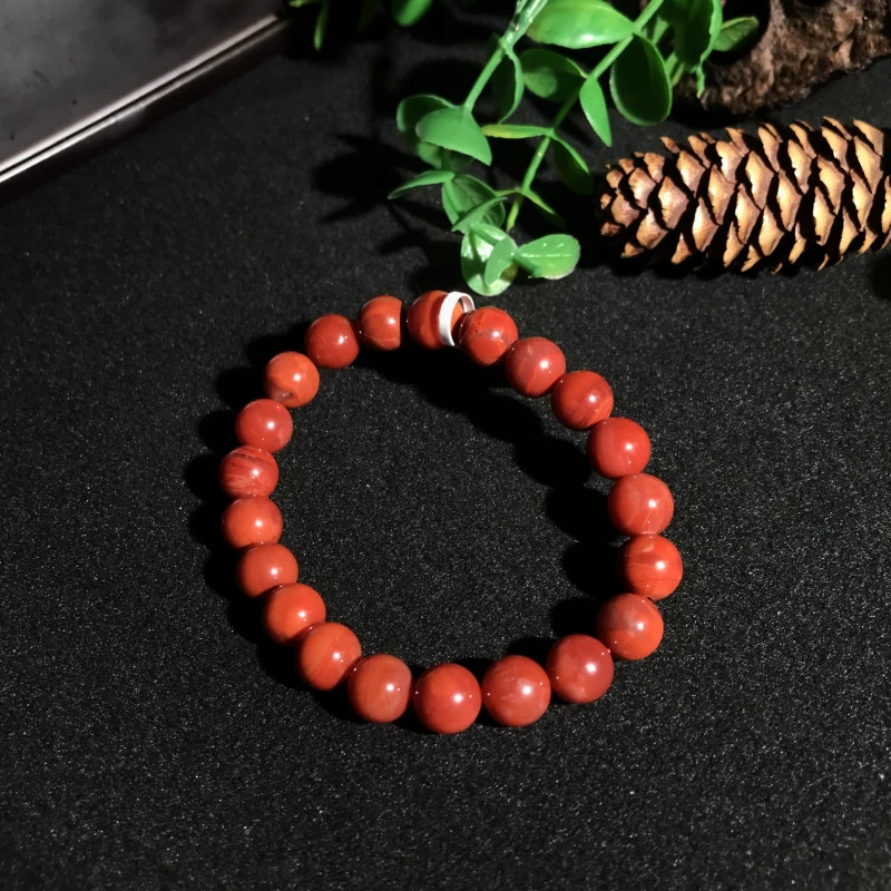 【领源】南红瓦西火焰纹手串9mm（一条）不含证书