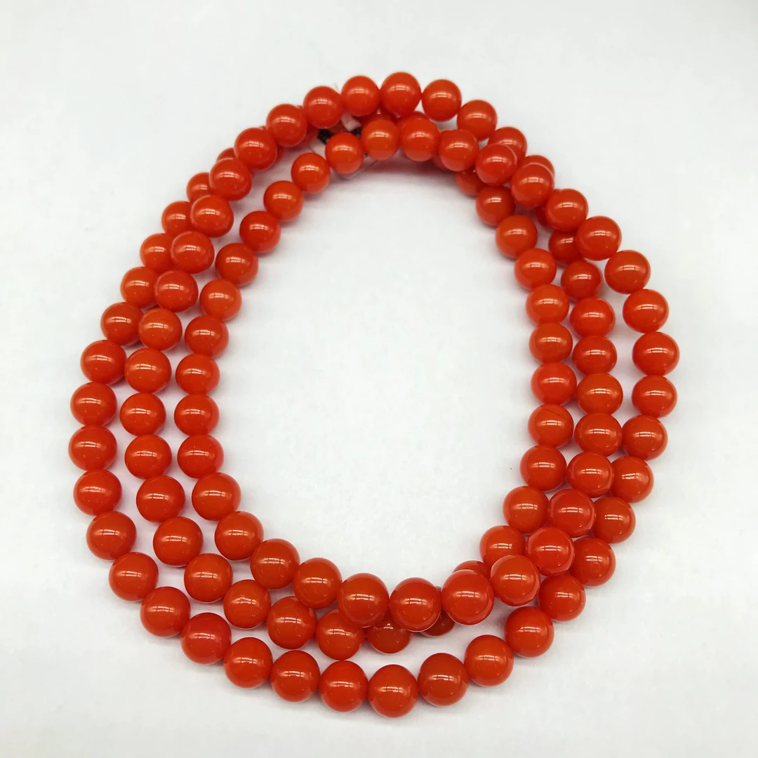 【领源】南红保山滴水洞典藏级精美多圈8mm（一条）