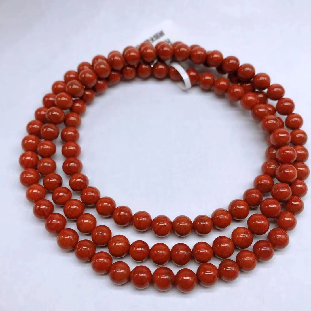 【领源】南红四川瓦西精美时尚火焰纹多圈6mm（多样式发其一）