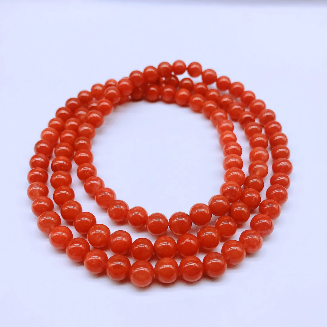 【鼎利源】南红滴水洞轻奢多圈项链7mm（一条）