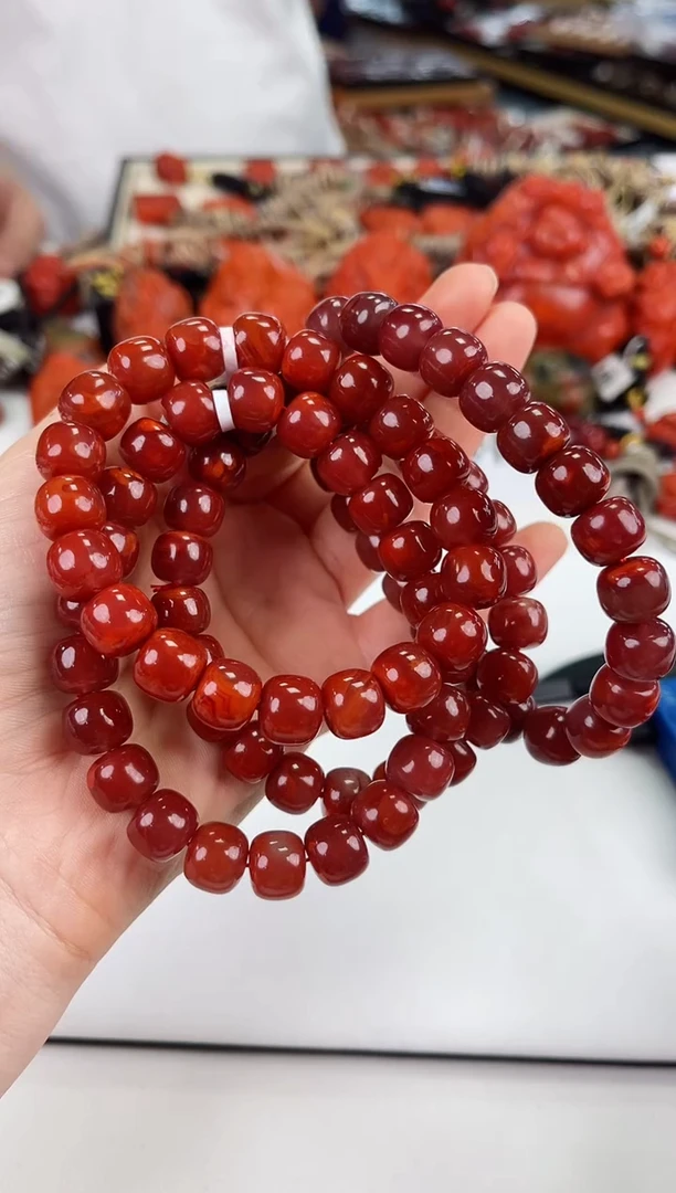 【闪购商品】南红玛瑙瓦西老型手串10+未镶嵌一个/条【多样式发其一】