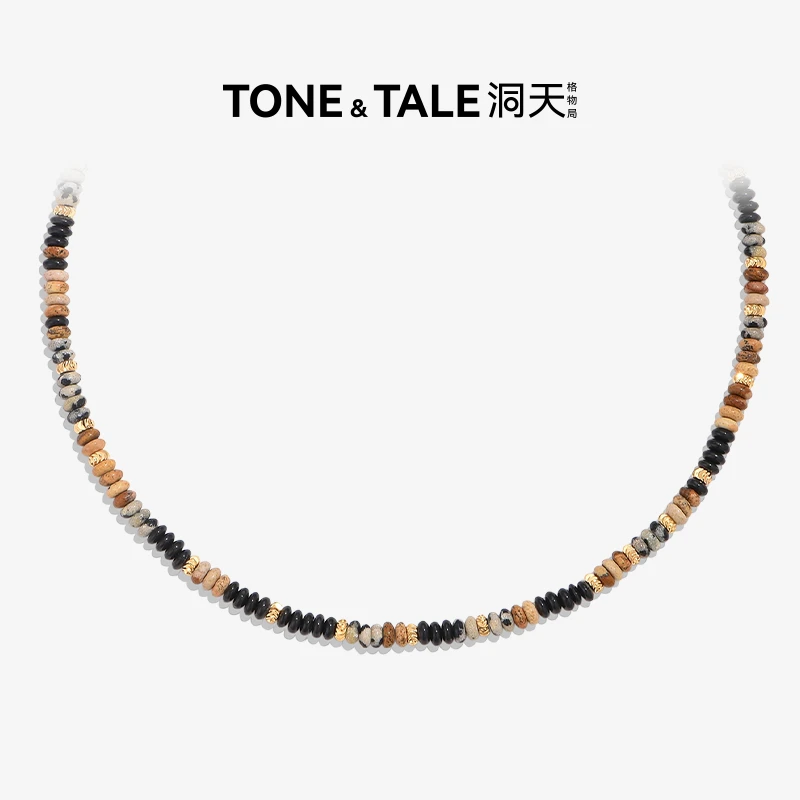 TONE & TALE/洞天 铜合金项链 塞纳河畔串珠项链百搭时尚彩色小众