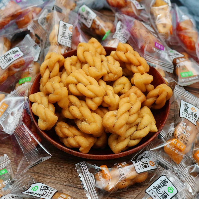 香酥小麻花独立包装多种口味手工麻花零食香脆