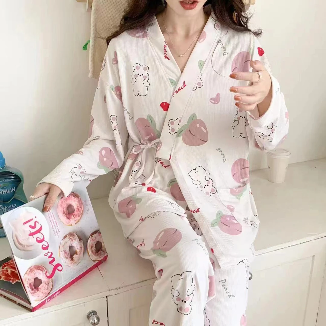 月子服产后月子服长袖薄款孕妇宽松孕妇产妇喂奶喂奶月子服