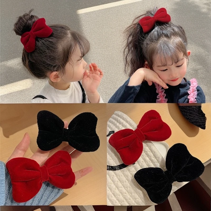 儿童发夹蝴蝶结女童新年头饰公主夹子可爱宝宝小女孩发卡发饰