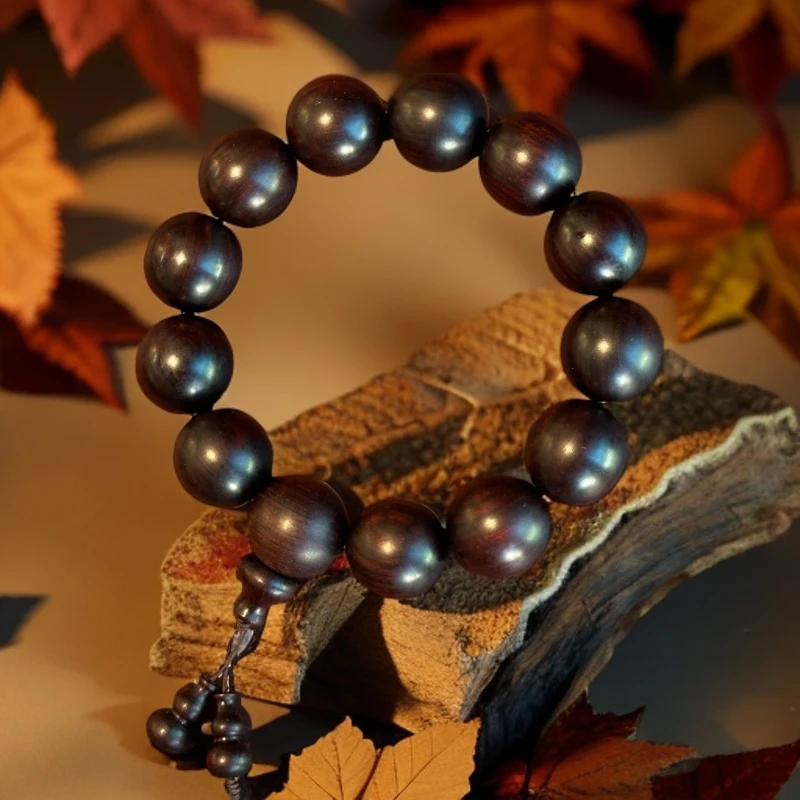 小叶紫檀手串13颗