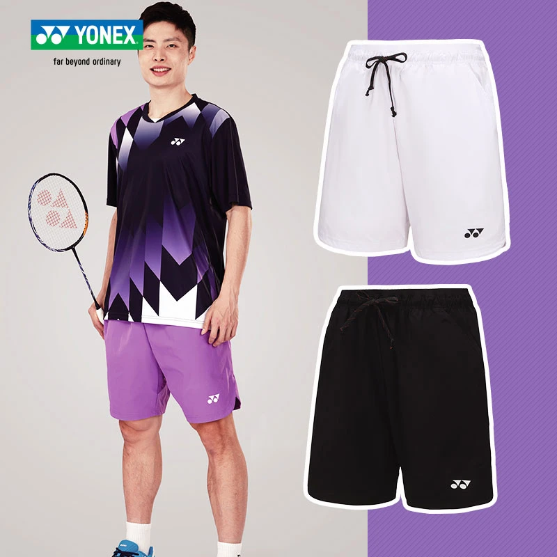 新款YONEX尤尼克斯羽毛球服男女款羽毛球短裤YY尤尼克斯运动服