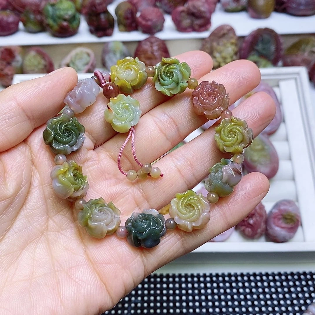 玛瑙/玉髓盐源玛瑙手串未镶嵌