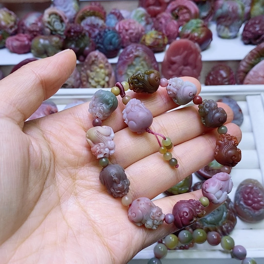 玛瑙/玉髓盐源玛瑙手链未镶嵌