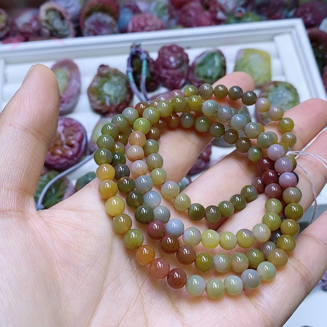 玛瑙/玉髓盐源玛瑙佛珠未镶嵌