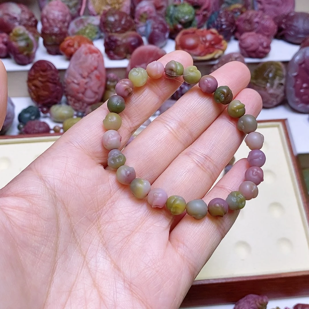 玛瑙/玉髓盐源玛瑙手链未镶嵌