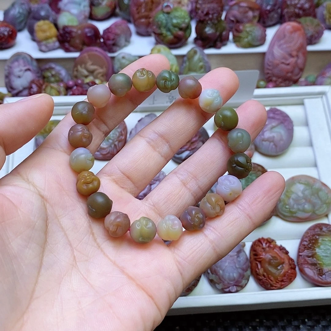 玛瑙/玉髓盐源玛瑙手串未镶嵌