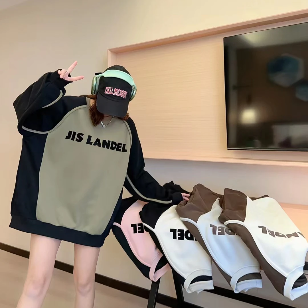 春秋韩版撞色休闲卫衣2828长袖