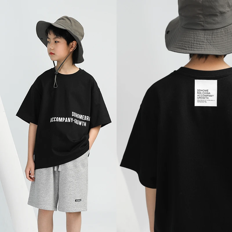 男童polo衫夏季新款克莱因蓝翻领上衣大童夏装宽松半袖潮9910