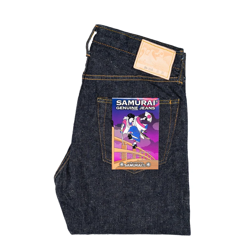 日本SAMURAI武士 S0255XX 15OZ 男士中腰修身锥形丹宁赤尔牛仔裤