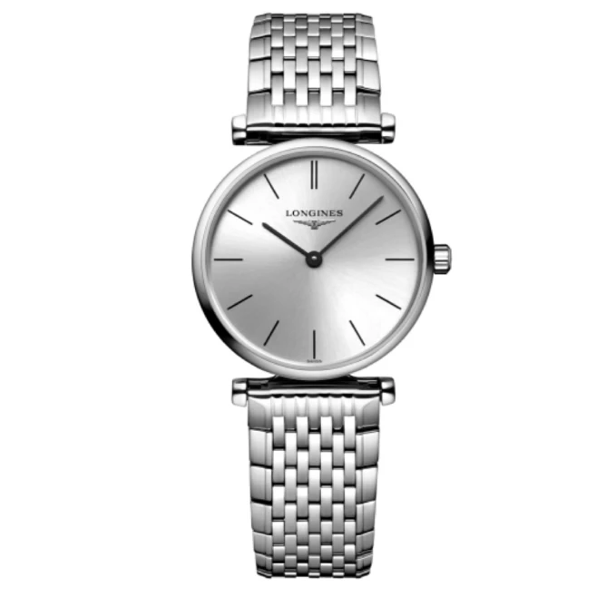 99新 Longines/浪琴 嘉岚系列石英机芯精钢 24盘 xww