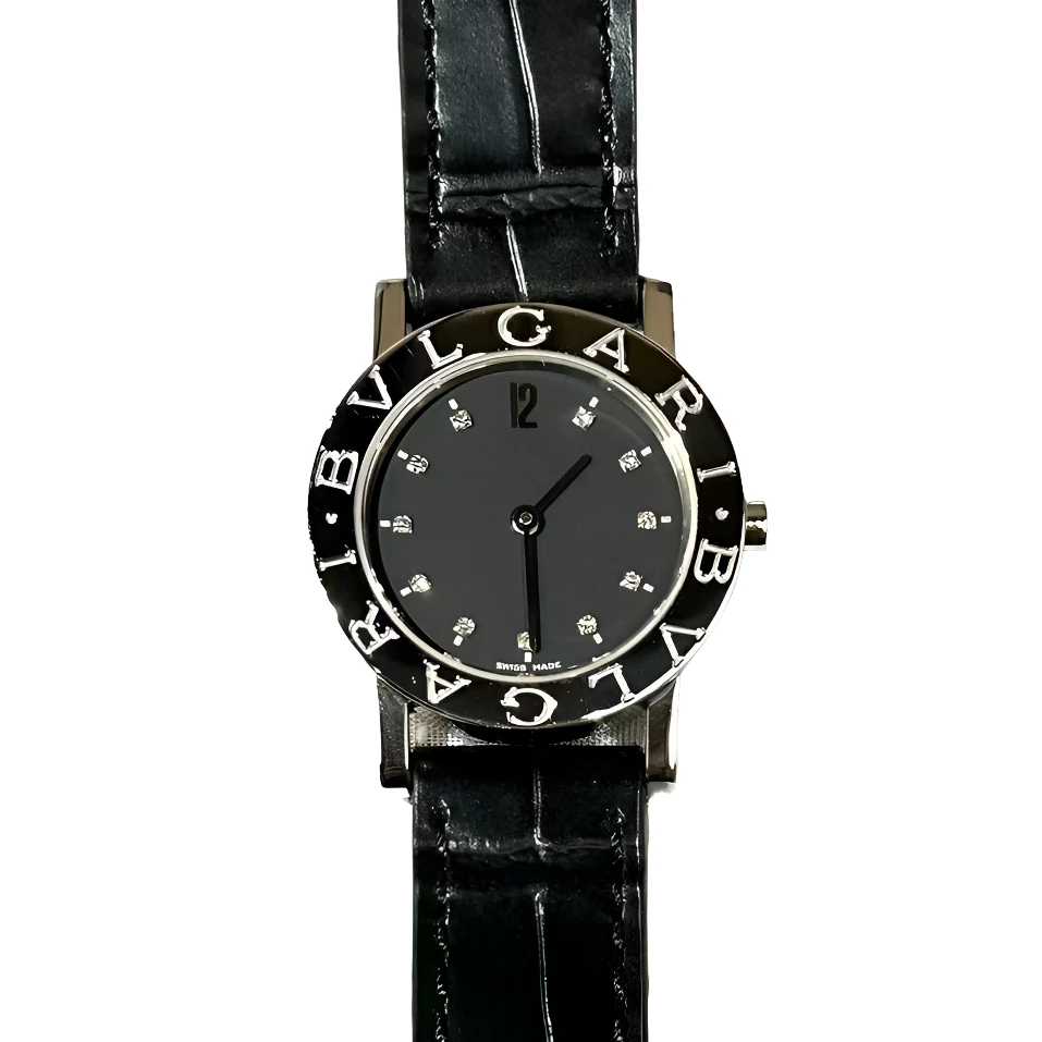 95新 BVLGARI/宝格丽 两针净版原盘12钻刻中古女表26盘tw