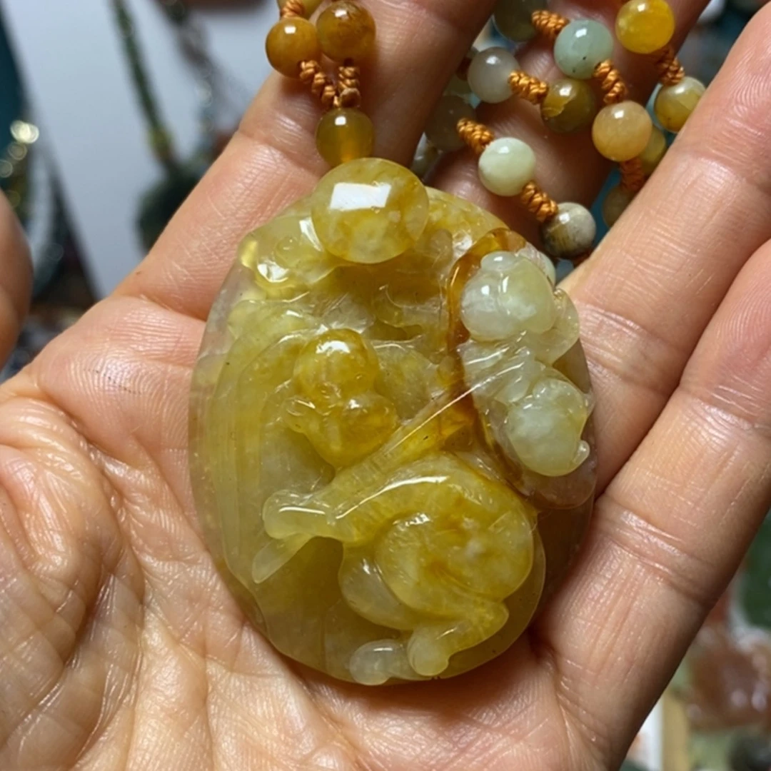 【闪购商品】蛇纹石玉吊坠未镶嵌