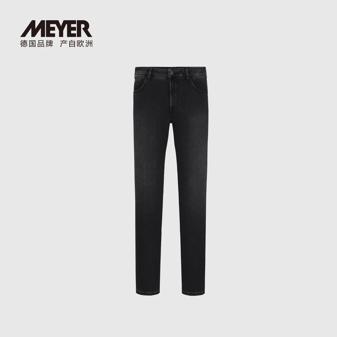 MEYER德国迈雅 秋牛仔裤男款五袋修身版反面起绒26251-SARDEGNA