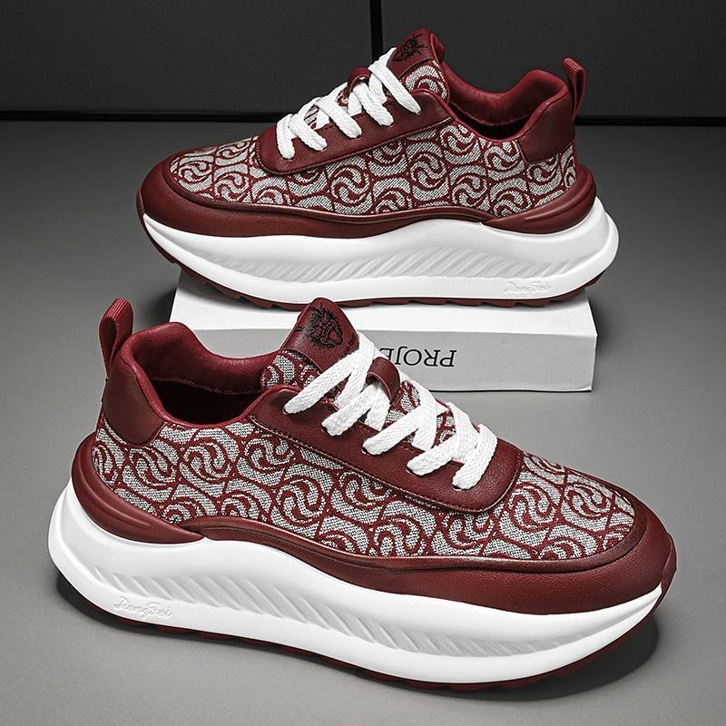 男鞋2024新款男士时尚休闲潮流运动鞋厚底增高百搭老爹鞋R2888