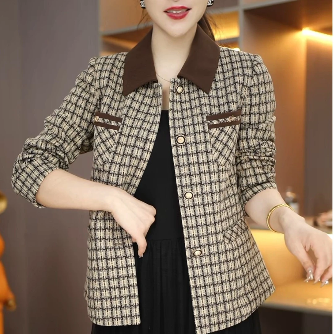 【WXY】小香风新款小个子减龄短款外套M-5XL..