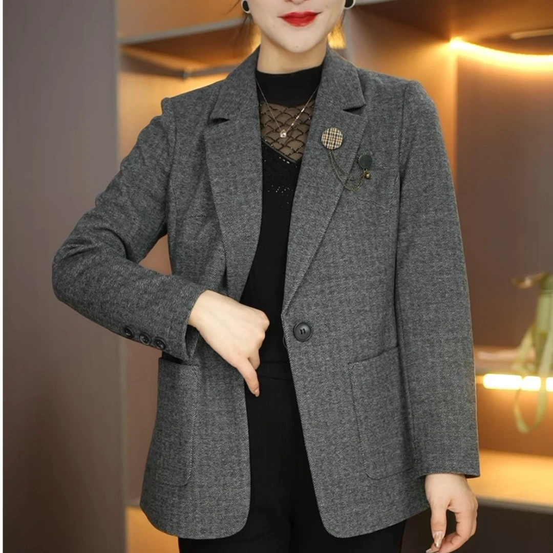 时尚洋气减龄显瘦秋冬新品外套M-5XL