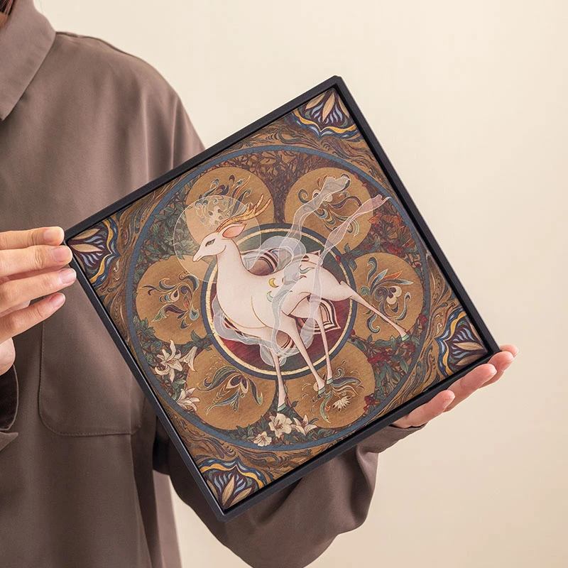 2024新款速干吸水干泡茶盘日式简约家用小托盘干泡台四方圆形托盘