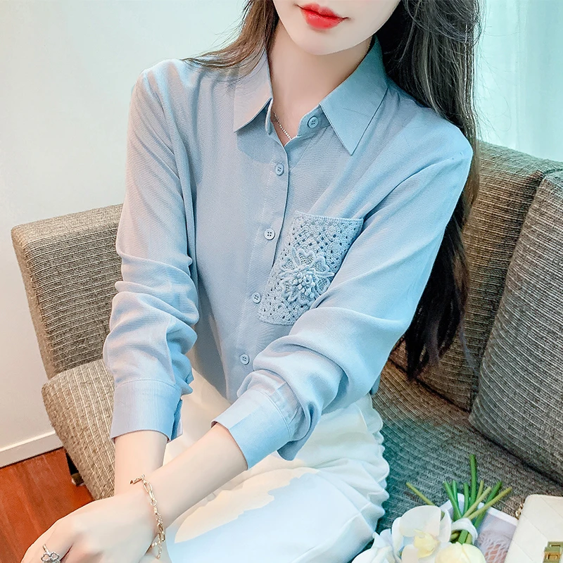 2025春秋季女装新款时尚职业工作服女士衬衫气质百搭职场长袖衬衣