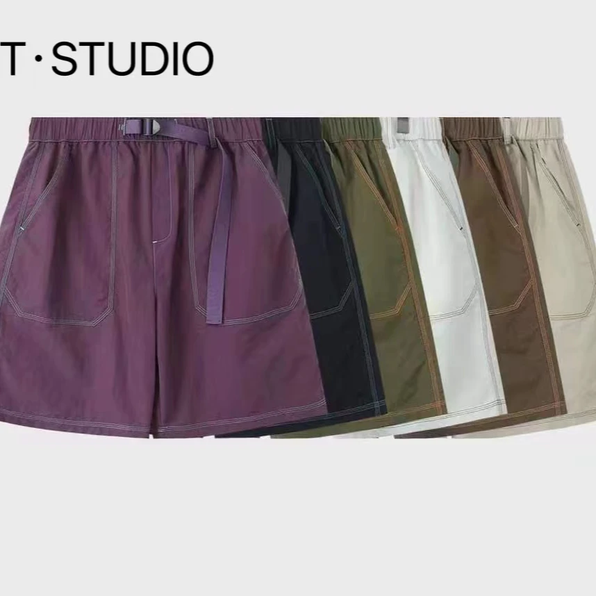 休闲短裤男2024夏季新款速干运动直筒短裤简约户外风潮流百搭