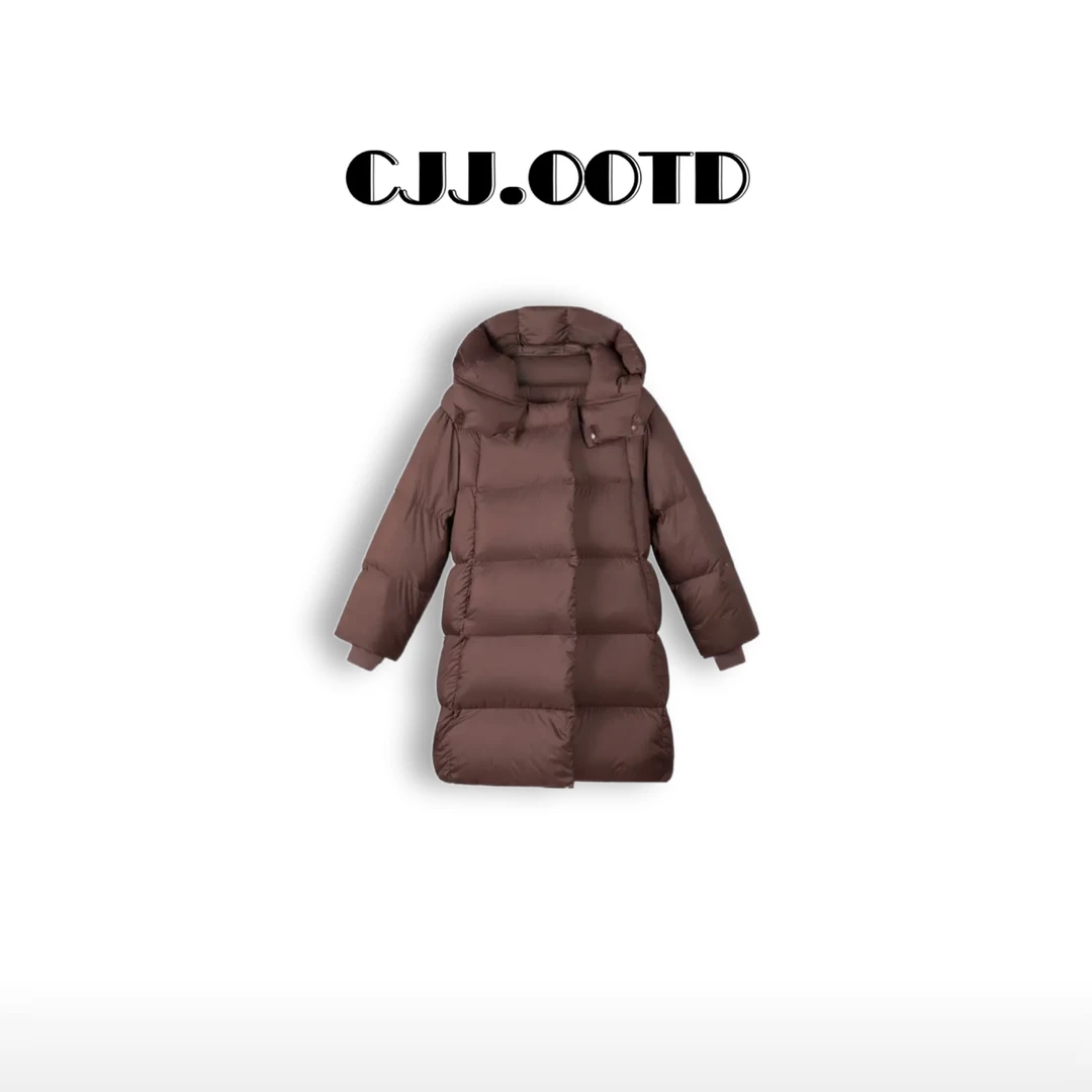 泡芙羽绒服女中长季保暖休闲时尚宽松新款韩版加厚连帽冬外套潮流
