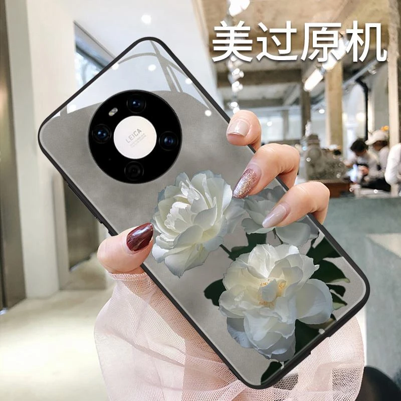适配于灰雾华为mate60pro手机壳p40pro新款mate50pro防摔p5保护套