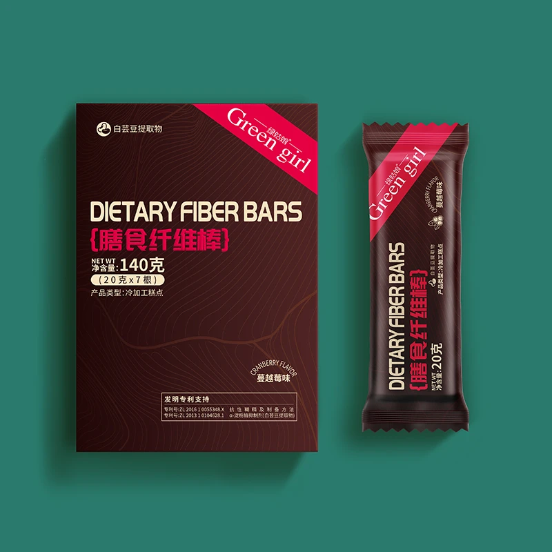 绿姑娘【膳食纤维棒】20克*7支*1盒/高蛋白营养饱腹轻卡无负担好吃
