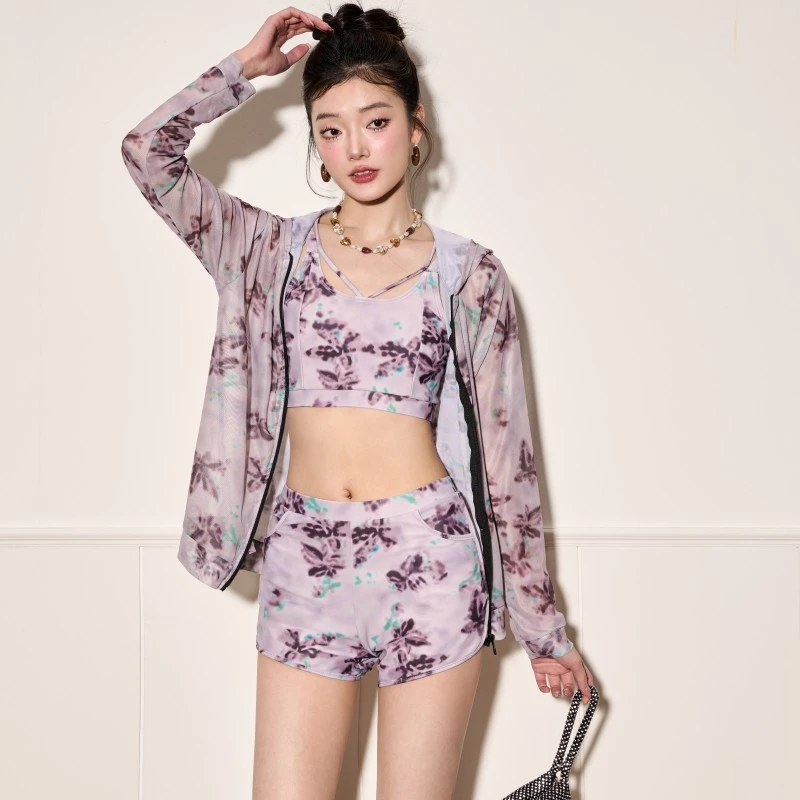 breeze holiday分体泳衣女高级感度假泡温泉性感显瘦绝美泳装