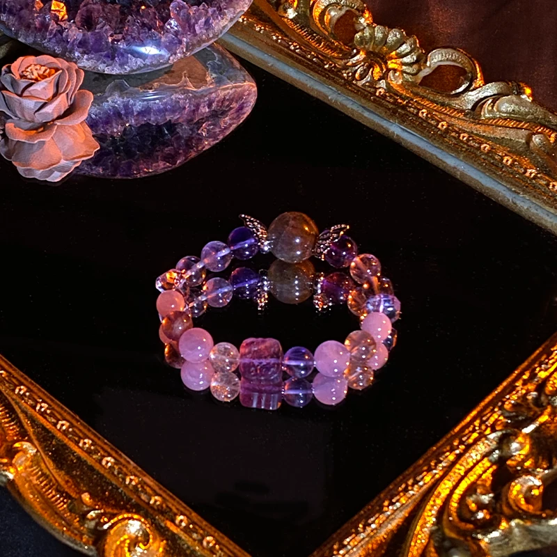 星座女神莫小奇亲研-super奇紫（极光23）手串