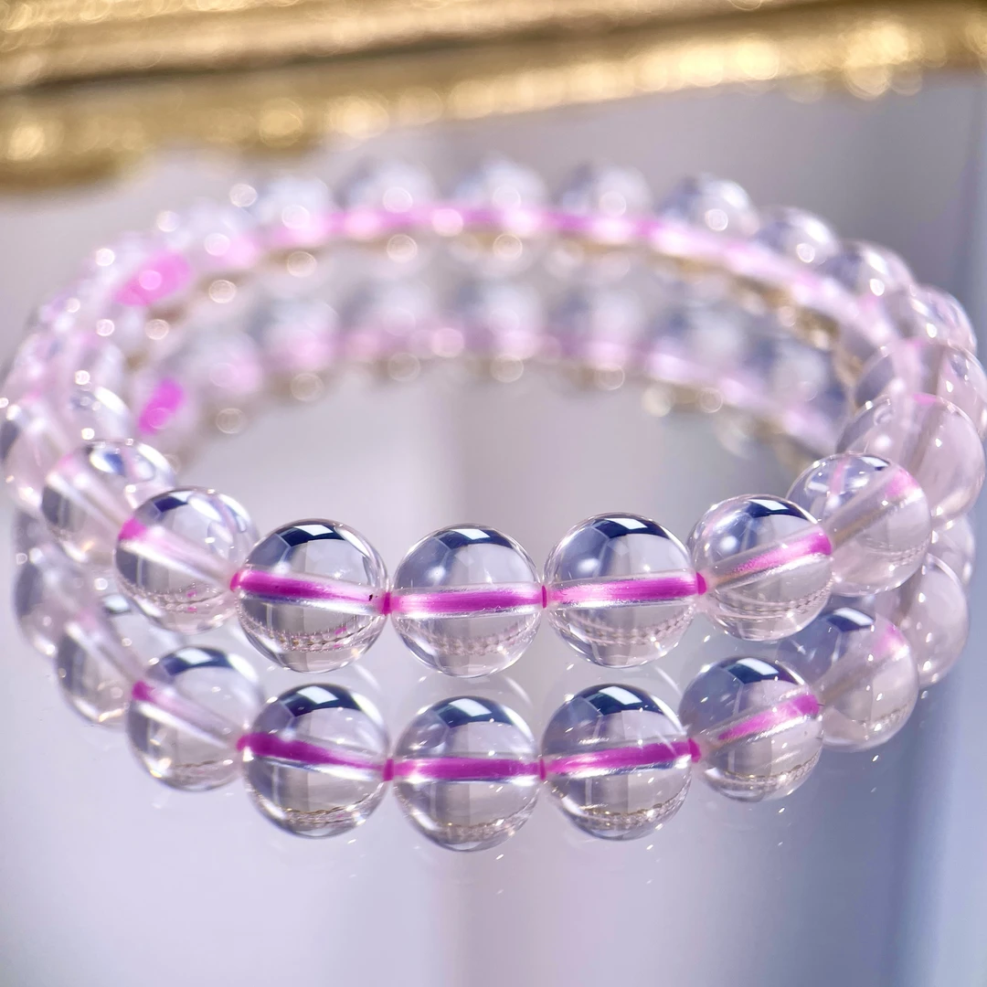 星座女神莫小奇严选-十字星光粉手链（多样性发其一）