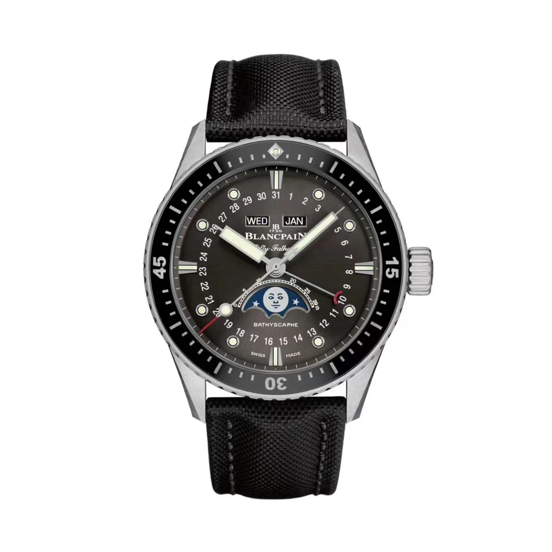 95新 宝珀 曹爽/五十噚5054/43mm/全套男款黑色