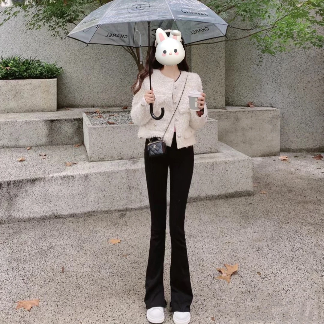 【专属】春秋外穿微喇叭显瘦显腿长高腰收腹修身百搭瑜伽芭比鲨鱼裤