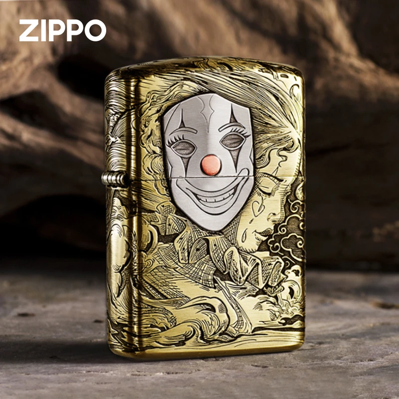 ZIPPO/之宝打火机【同城优选】正品面具人生精雕盔甲机送男火机DYJ1