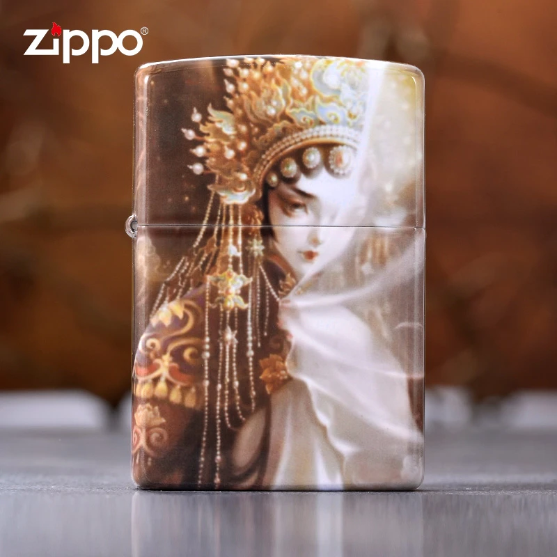 ZIPPO/之宝打火机【同城优选】正国潮风戏曲女郎火机男彩印收藏DYJ1
