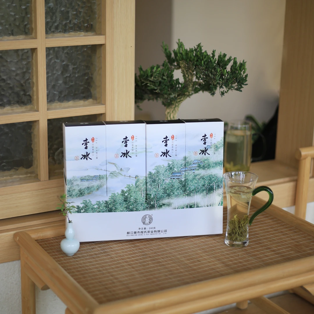 李冰贡茶文创礼盒240gx1套花茶+绿茶