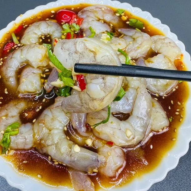 炝拌虾仁350g*2罐顺丰包邮180g即食美味营养冷冻