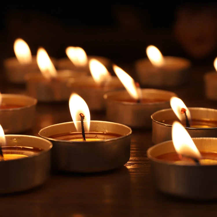 结缘价！无烟无味酥油蜡烛灯无烟无味茶蜡长明灯酥油蜡烛铝壳