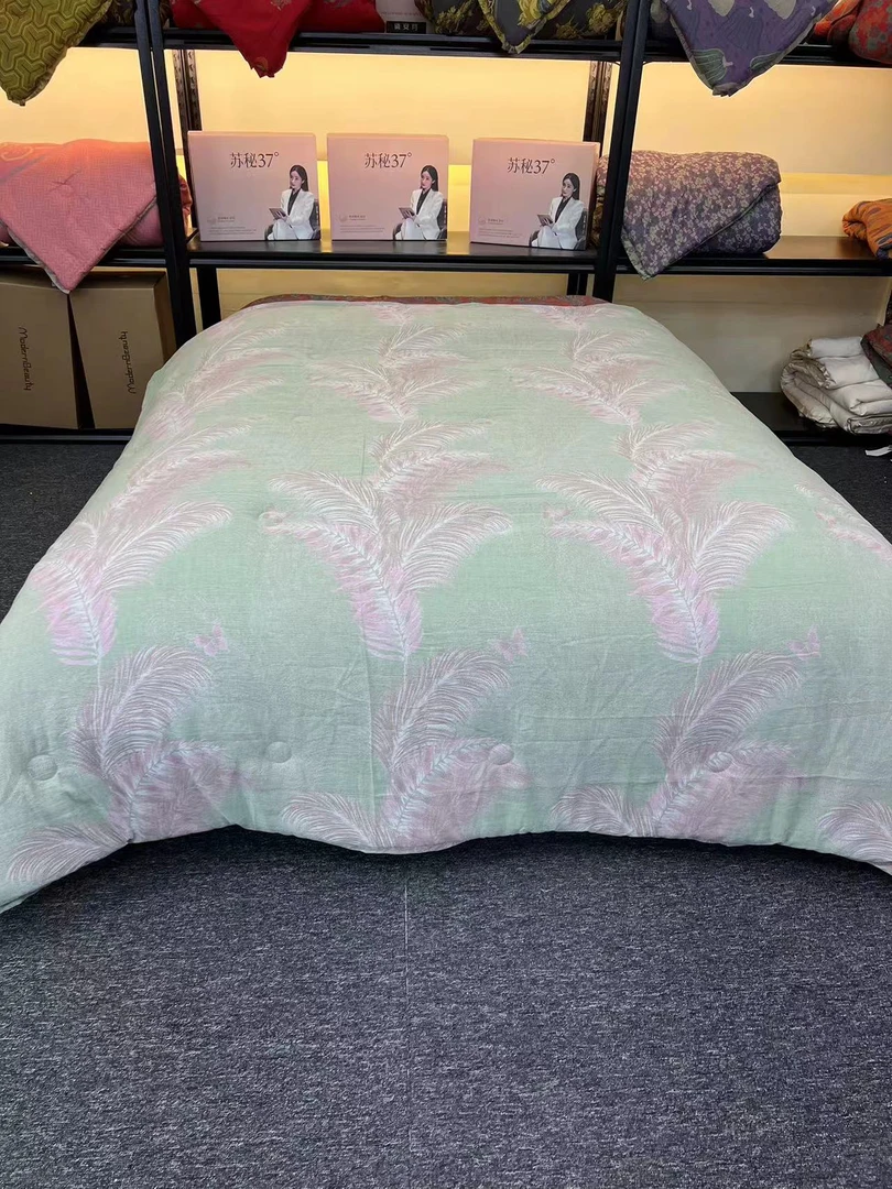 【与凤行被子】2.0*2.3M纯棉双层纱高端A类亲肤透气可机洗四季被