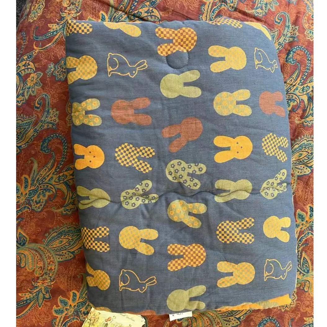 【兔子行走被】1.2*1.5m双层纱a类四季可用机洗水洗